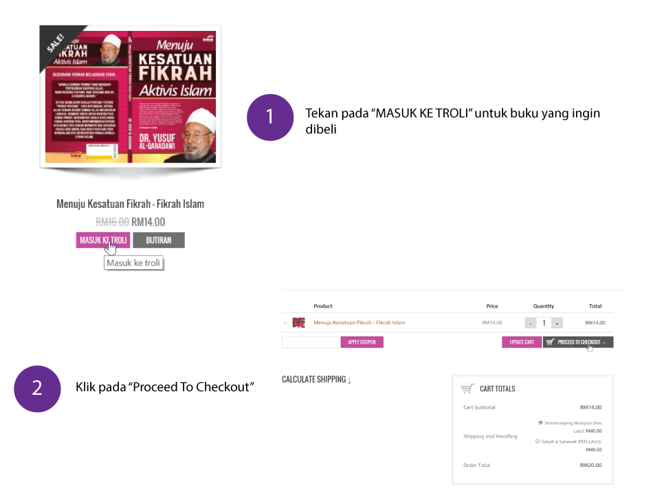 Cara Membeli - Syabab Online Bookstore